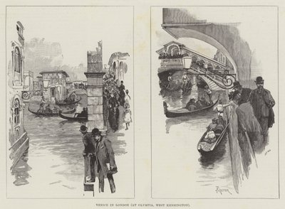 Venice in London, at Olympia, West Kensington by Amedee Forestier